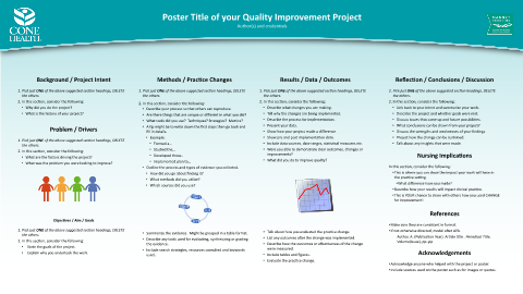 Cone Health Template Nursing - Quality Improvement (Option 2)