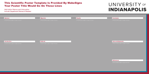 University of Indianapolis Template Template 3