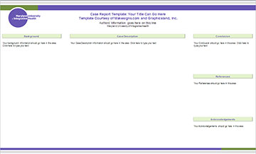 Maryland University of Integrative Health Template Case Report