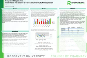 Roosevelt University Template Faded Logo (3 Column)
