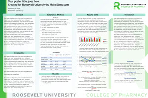 Roosevelt University Template Feded Logo (4 Column)