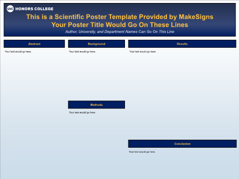 University of Illinois- Chicago Template Template 4
