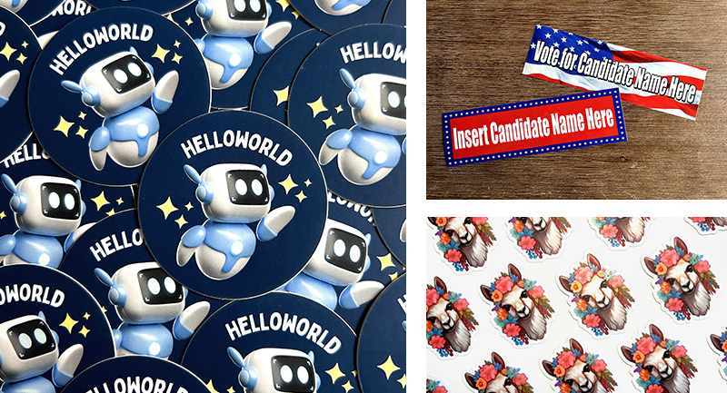 Custom Stickers Free Shipping PosterNerd   Trends 2024 